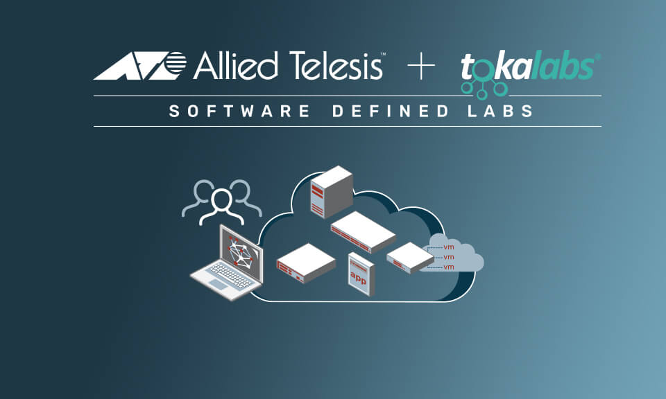 Allied Telesis plus Tokalabs, software defined labs illustration