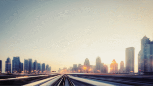 distant city view