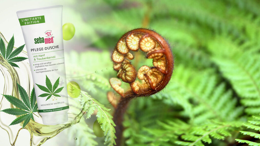 sebs med tube with a fern background