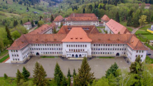 Aerial view of the Romanian state military school