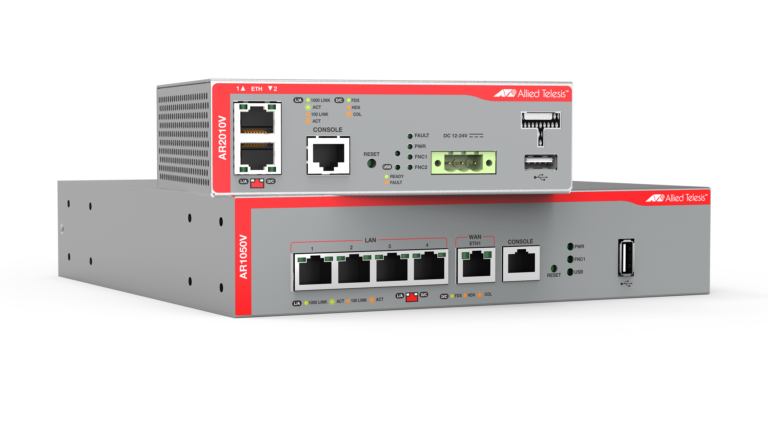 AR2010V and AR1050V secure VPN routers in a stack