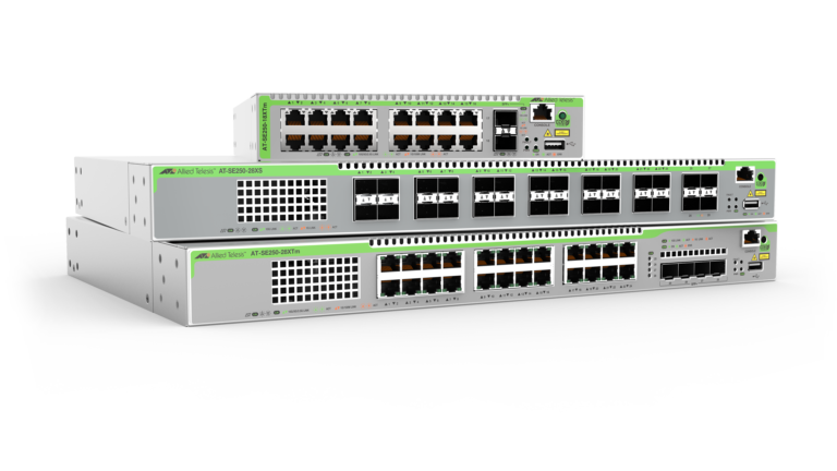 SE250 Series group of stacked switches