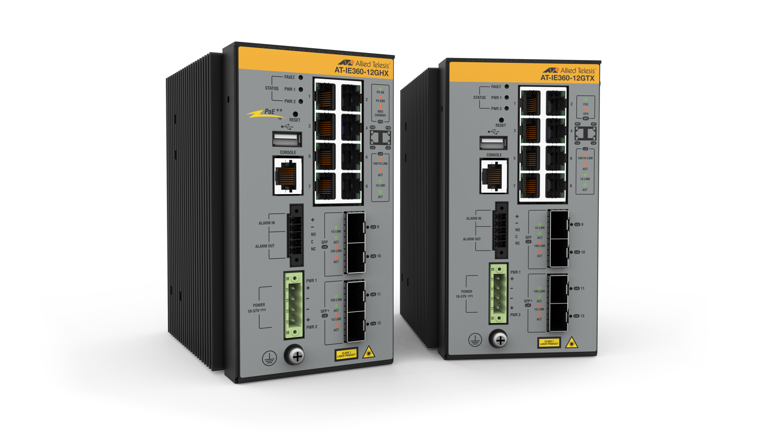 IE360 group of two 12-port Industrial Switches